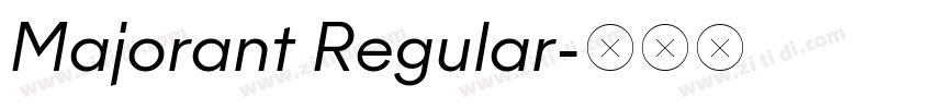 Majorant Regular字体转换